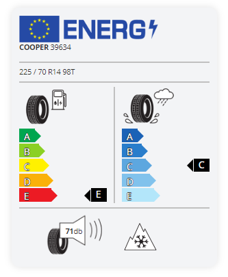 Cooper Cobra G/T RWL 225/70 R14 98T