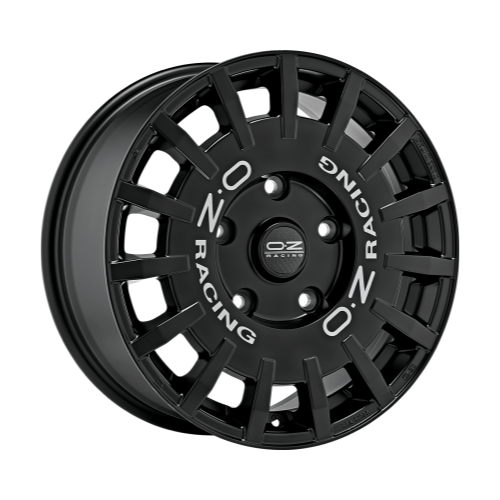 OZ Rally Racing VAN Matt Black Silver Lettering