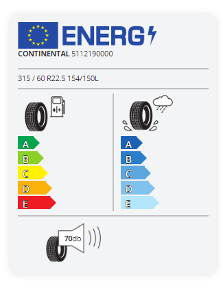 
                      
                        Continental Conti EcoPlus HS3 + 315/60 R22.5 154L
                      
                    