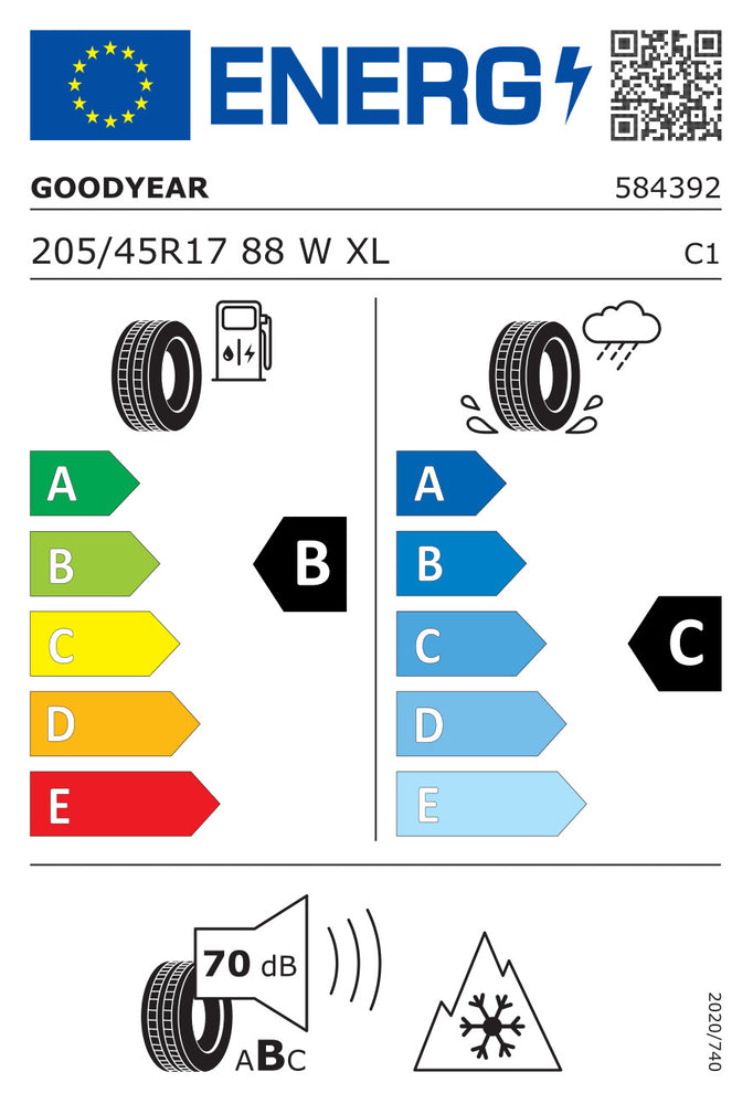 
                      
                        Goodyear Vector 4 Seasons 3 XL MFS FP EVr 205/45 R17 88W
                      
                    