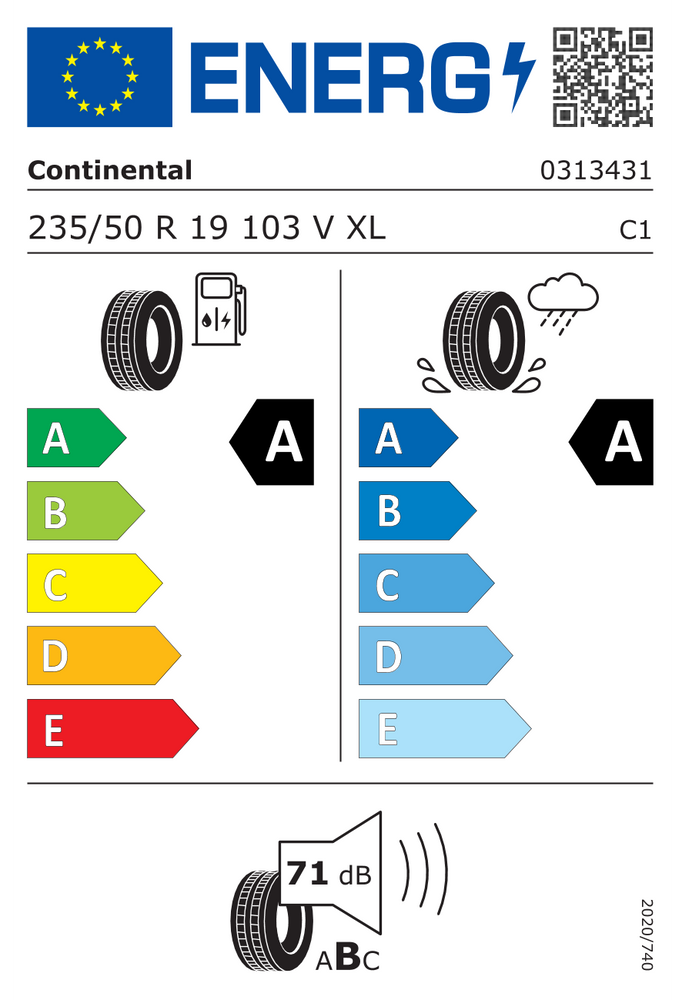 
                      
                        Continental EcoContact 6 EVc FR XL 235/50 R19 103V
                      
                    
