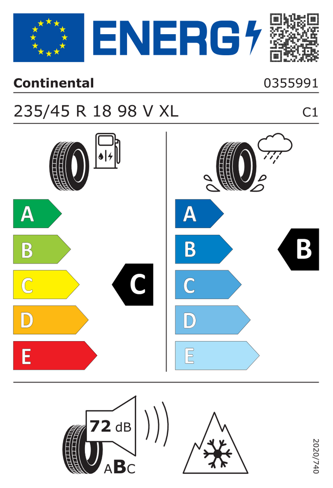 
                      
                        Continental WinterContact TS 860 S ContiSilent EVc FR XL T0 235/45 R18 98V
                      
                    