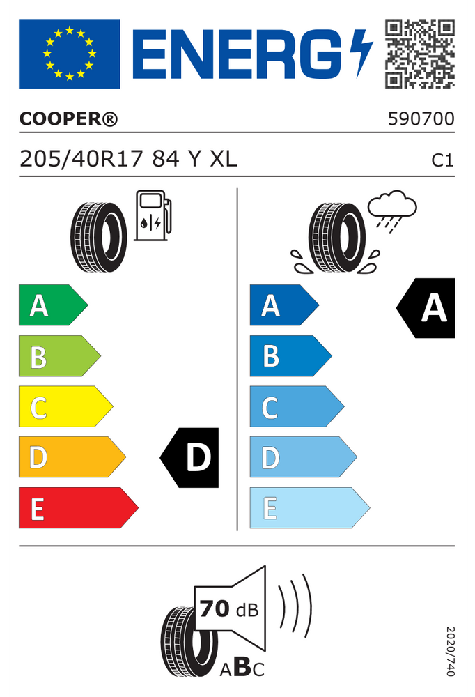 
                      
                        Cooper Zeon CS8 205/40 R17 84Y
                      
                    