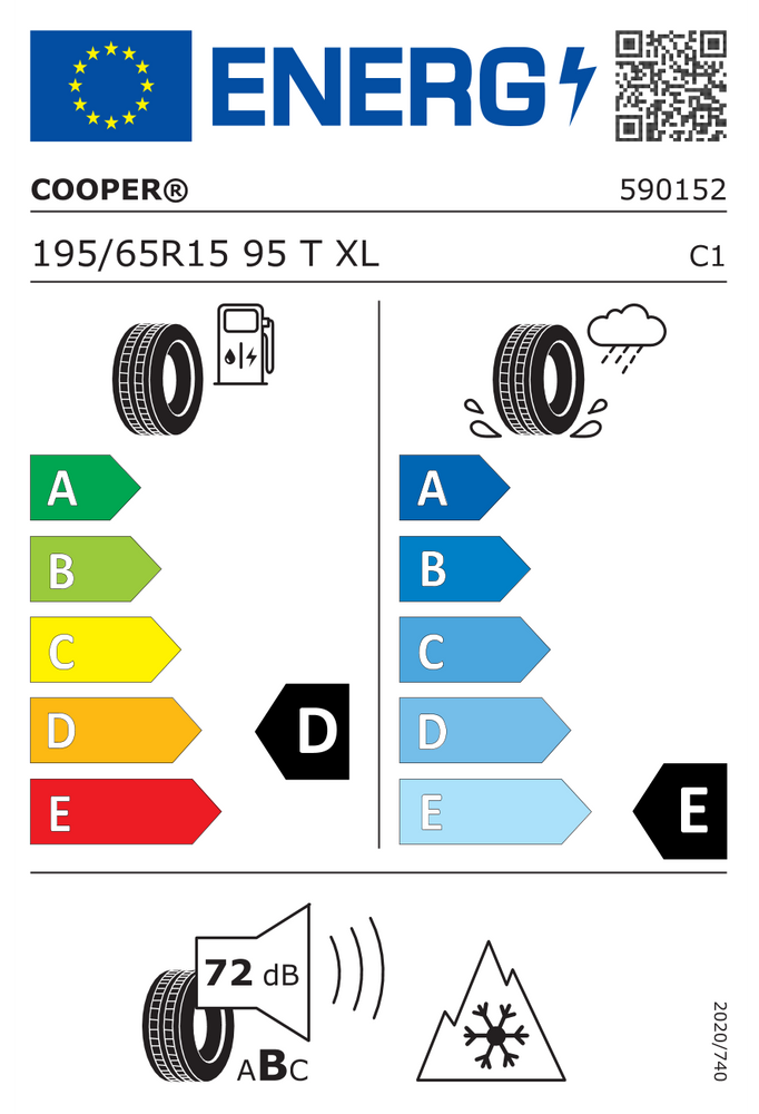 
                      
                        Cooper WeatherMaster WSC XL 195/65 R15 95T
                      
                    