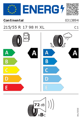 
                      
                        Continental EcoContact 7 S 215/55 R17 98H
                      
                    