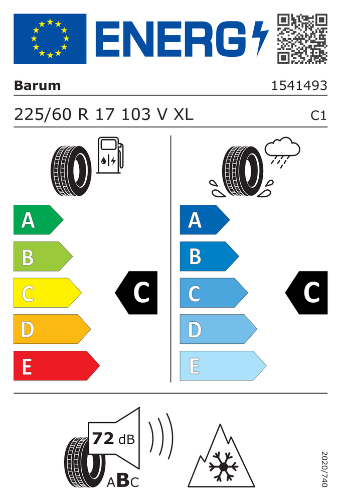 
                      
                        Barum Polaris 6 EVc FR XL 225/60 R17 103V
                      
                    