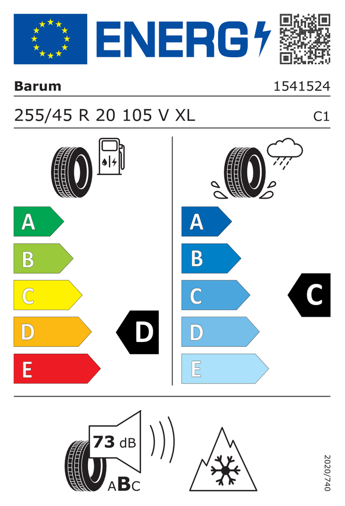 
                      
                        Barum Polaris 6 EVc XL FR 255/45 R20 105V
                      
                    
