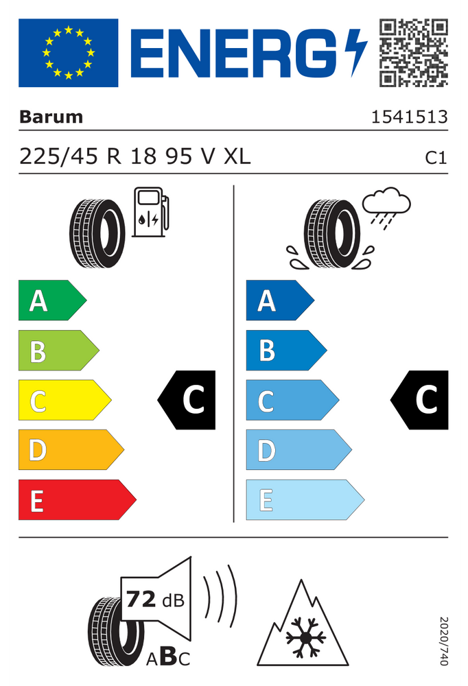 
                      
                        Barum Polaris 6 EVc FR XL 225/45 R18 95V
                      
                    