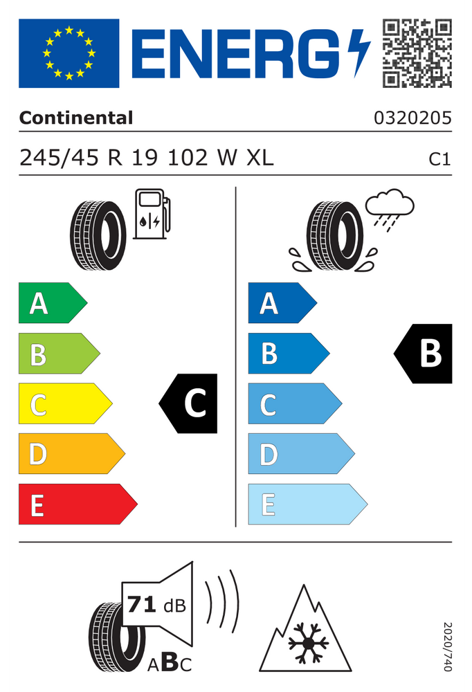 
                      
                        Continental WinterContact TS 870 P EVc FR XL TL R0 245/45 R19 102W
                      
                    