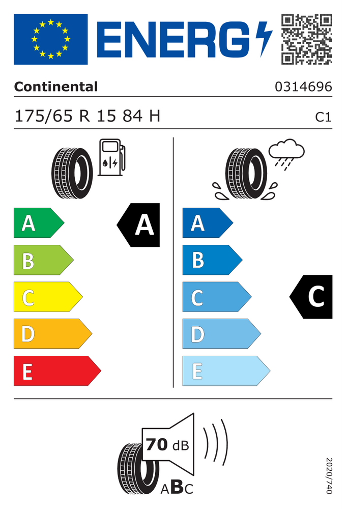 
                      
                        Continental EcoContact 6 EVc 175/65 R15 84H
                      
                    