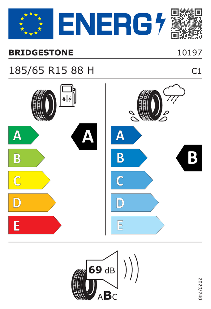 
                      
                        Bridgestone Ecopia EP001S 185/65 R15 88H
                      
                    