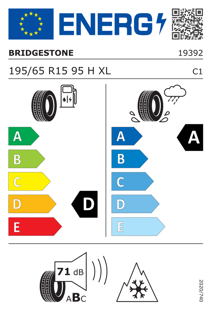 
                      
                        Bridgestone Weather Control A005 DriveGuard Evo RFT XL TL 195/65 R15 95H
                      
                    