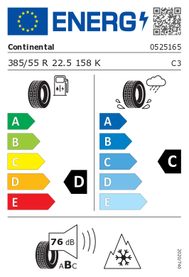 
                      
                        Continental HDC 385/55 R22.5 158K
                      
                    