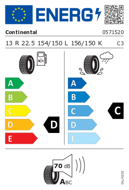 
                      
                        Continental HSR /85 R22.5 154L
                      
                    