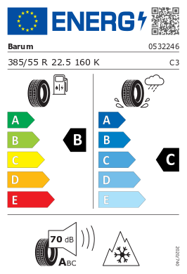 
                      
                        Barum BT 300 R 385/55 R22.5 160K
                      
                    