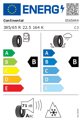 
                      
                        Continental Conti EcoRegional HS3+ 385/55 R22.5 160K
                      
                    