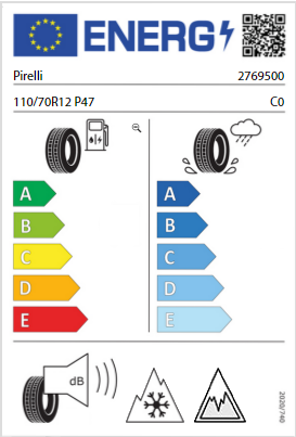 
                      
                        Pirelli Angel Scooter 110/70 D12 47P
                      
                    