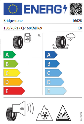 
                      
                        Bridgestone AX 41 R 150/70 B17 69Q
                      
                    