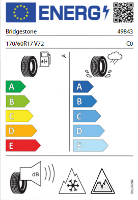 
                      
                        Bridgestone A 41 R TL M/C 170/60 R17 72V
                      
                    
