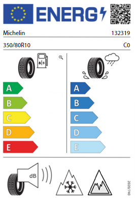 
                      
                        Michelin City Extra 350/80 R10 59J
                      
                    