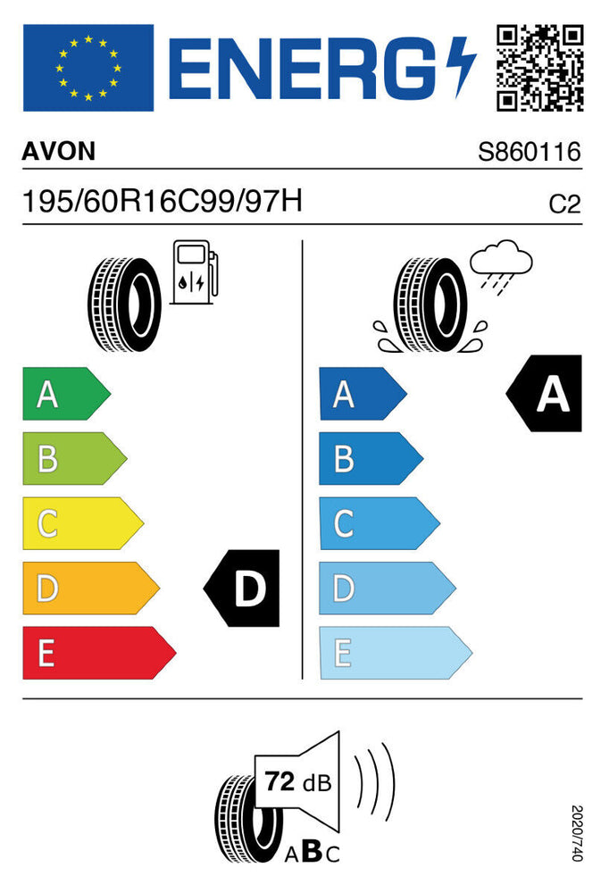 
                      
                        Avon AV12 195/60 R16C 99/97H
                      
                    